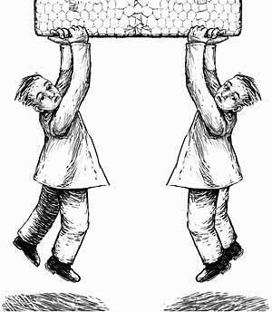 Two Men Hanging